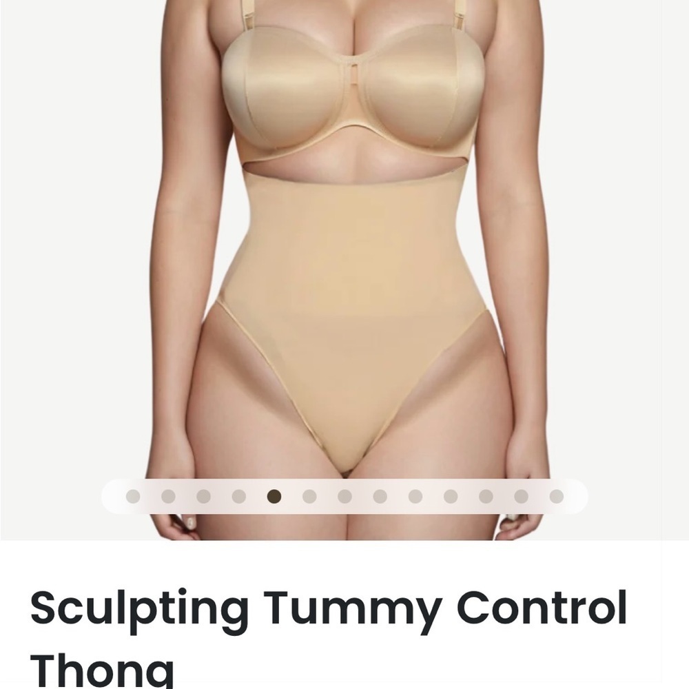 Set of Two ComfyCo tummy sculpting control thong medium - Picture 2 of 5